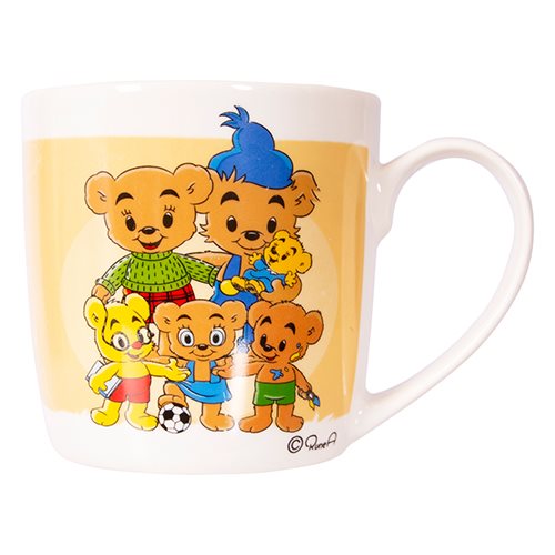 Mugg Bamsefamiljen, aprikos, 27 cl BAMSE