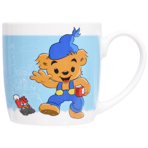 Mugg Bamse , dunderhonung, blå, 27 cl, BAMSE