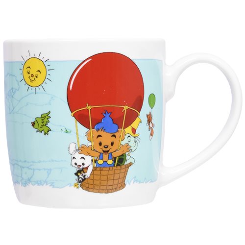 Mugg, Tre vänner i luftballong, turkos, 27 cl, BAMSE