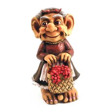 Trolla med bärkorg, 9cm