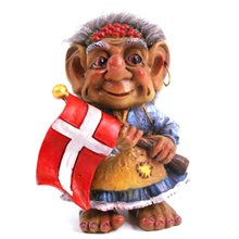 Magnet Trolla m Danmarkflagga