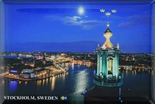 Fotomagnet Cityhall Stockholm vy