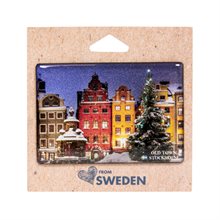 Fotomagnet Stortorget Stockholm vinter
